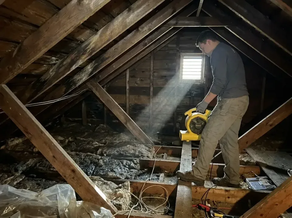 attic-water-damage-drying-proc-007 — frequently asked questions, Emergency Water Extraction & 24/7 Flood Response in Pitman,…